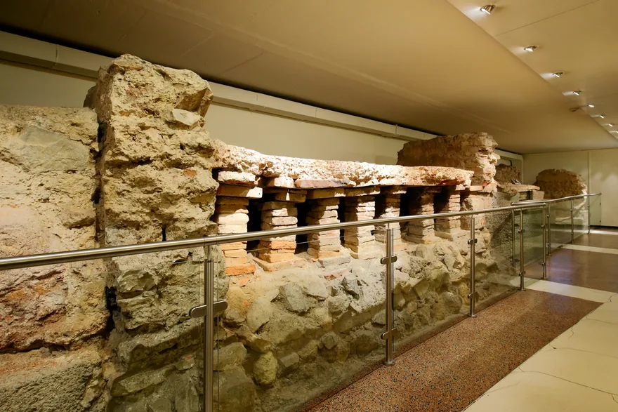 Hypokaustum-Bodenheizung der römischen Ausgrabungen im Römermuseum Wien, Hoher Markt